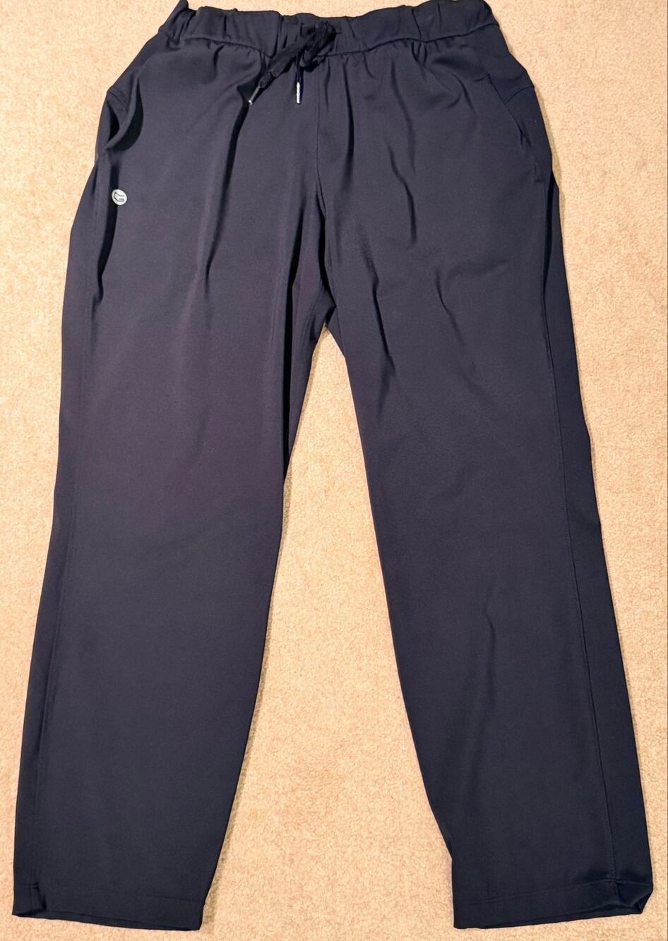 G GRADUAL Women's M Navy Blue 7/8 Stretch Golf Pants Travel Ankle Sweatpants